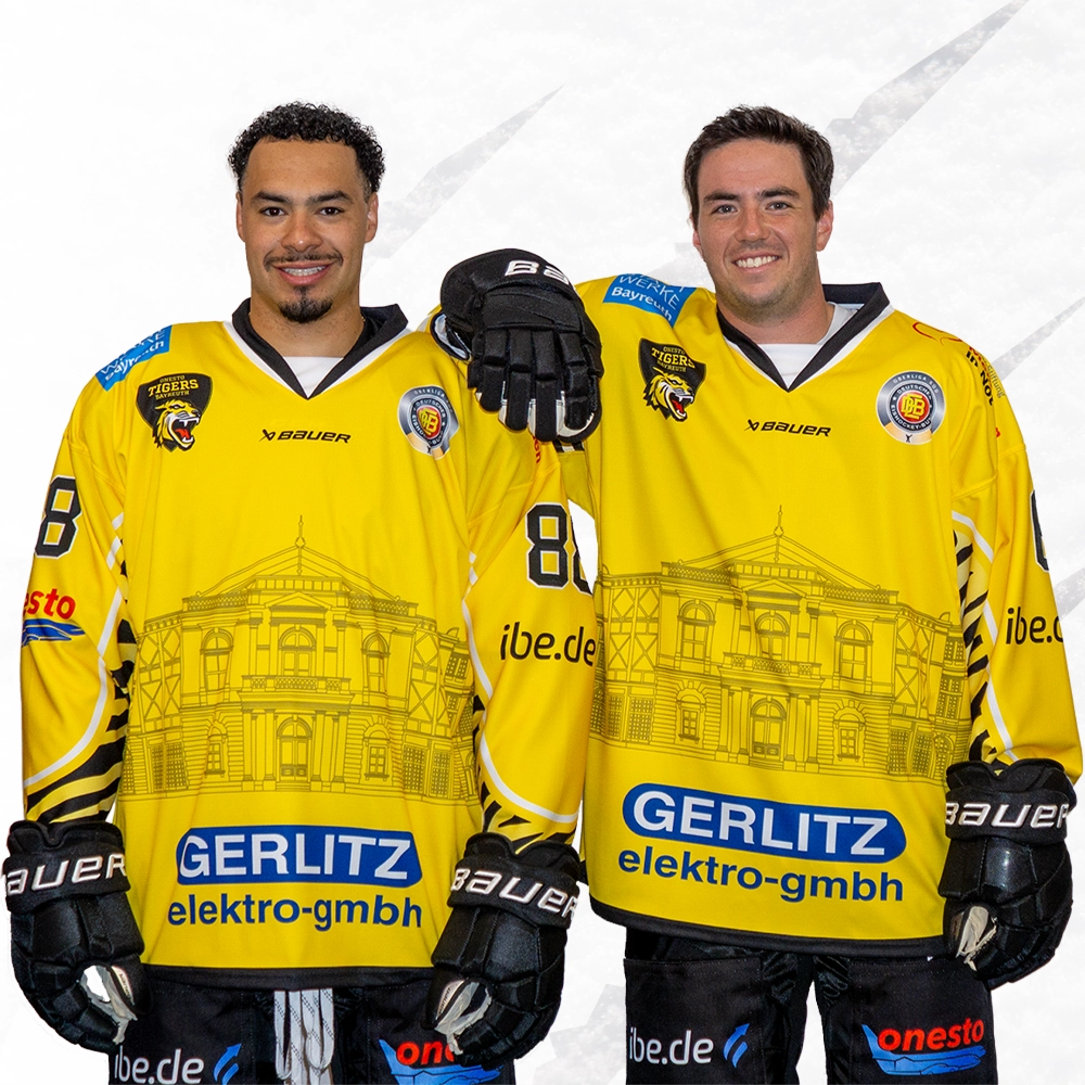 Das Auswärtstrikot der onesto Tigers Bayreuth.