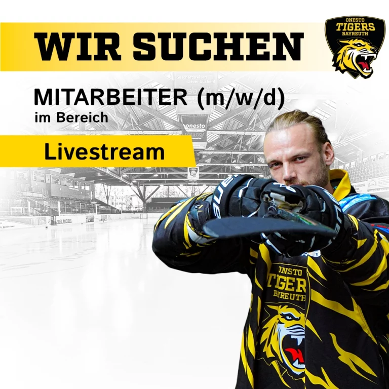 Wir suchen Mitarbeiter (m/w/d) im Bereich Livestream