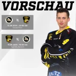 Beitragsgrafik zu den Vorbereitungsspielen gegen die Black Art Dragons