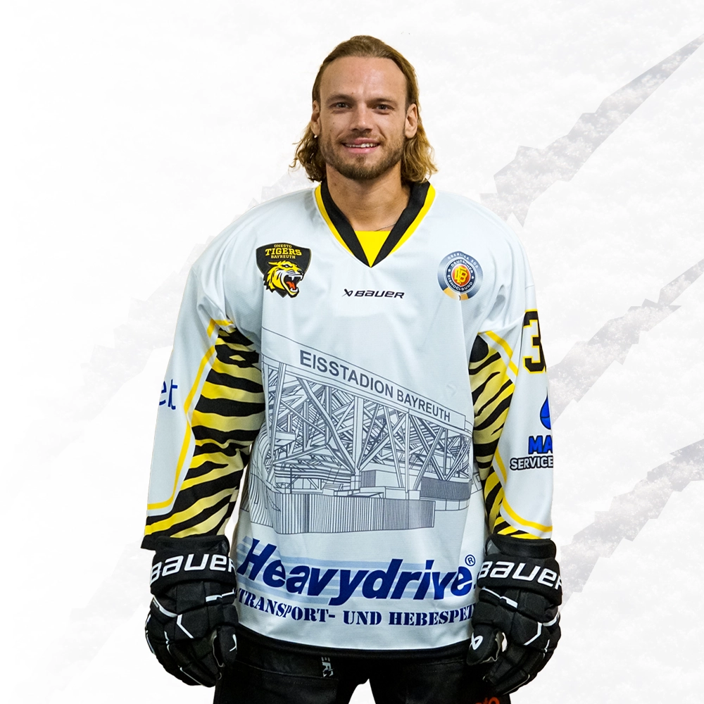 Sam Verelst im Warmup-Trikot der onesto Tigers Bayreuth