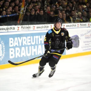 Alex Barber beim Spiel gegen die Selber Wölfe