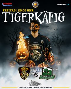 Halloween im Tigerkäfig - Beitragsgrafik